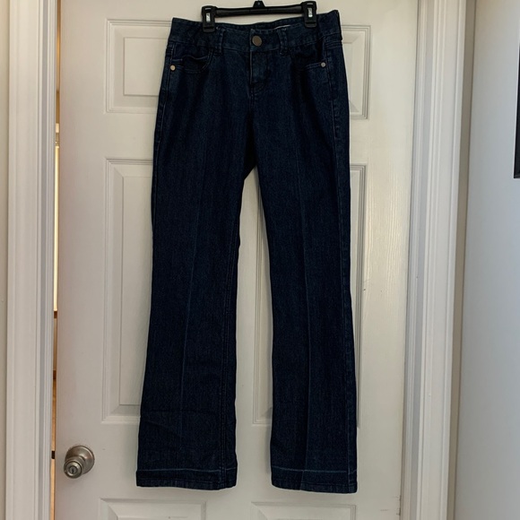 DKNY Boot Cut Dark Blue Denim Jeans - Picture 6 of 8